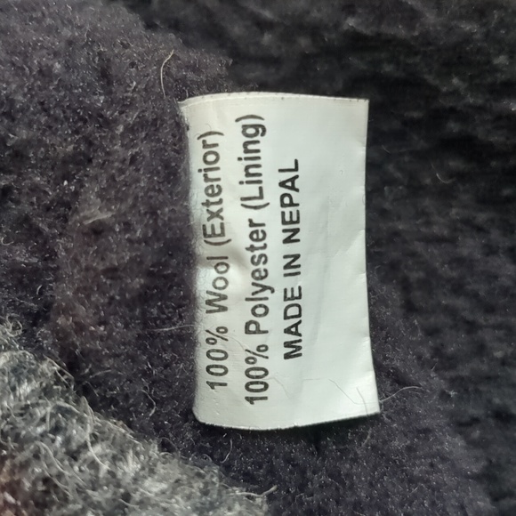 Wool jacket fleece lined with horses 6 - Picture 5 of 5